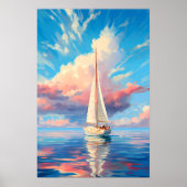 rustig water | AI-Poster Poster (Voorkant)