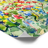 Rustig water in de lente Havelland Aquarel Poster (Hoek)