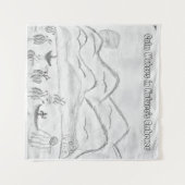 'Rustig Water in de Schoot van de Natuur' Wandtapi Wandkleed (Voorkant (horizontaal))