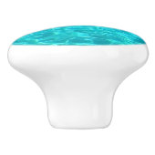 Rustig water van rood zee keramische knop (Zijkant)