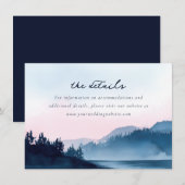 Rustig Watercolor Landschap in Pasteltinten Informatiekaartje (Voorkant / Achterkant)