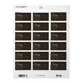 Rustig Waterverf Berglandschap Bruiloft Etiket (Full Sheet)