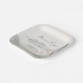 Rustig Waterverflandschap Papieren Bordje (Gebogen)