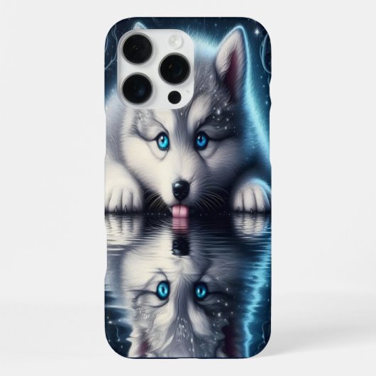 Rustig Wolf Natuurbeeld iPhone Hoesje (Achterkant)
