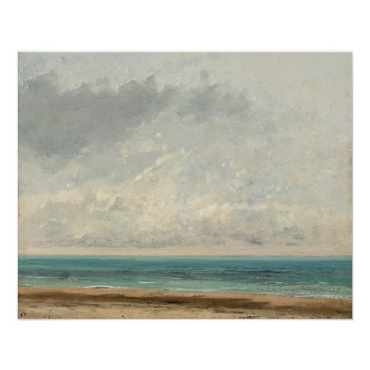 Rustig Zee - Gustave Courbet Perfect Poster (Voorkant)