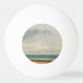 Rustig Zee - Gustave Courbet Pingpongbal (Achterkant)