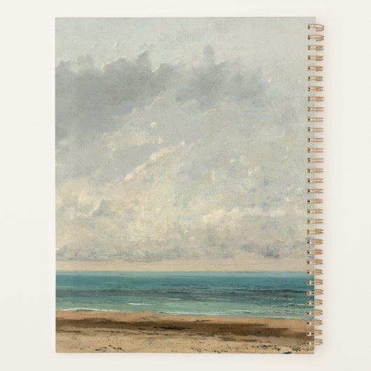 Rustig Zee - Gustave Courbet Planner (Achterkant)