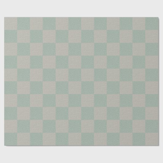 Rustig zeepschuim groen grijs geplakt patroon cadeaupapier (Vlak)