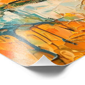 Rustig zonsondergang over Lakeside sereniteit Foto Afdruk (Hoek)