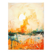 Rustig zonsondergang over Lakeside sereniteit Foto Afdruk (Voorkant)