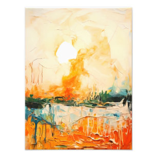 Rustig zonsondergang over Lakeside sereniteit Foto Afdruk