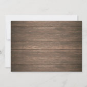 Rustige 100ste verjaardagsuitnodiging hout kaart (Achterkant)
