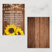Rustige aanvraag zonnebloempjes boek informatiekaartje (Voorkant / Achterkant)