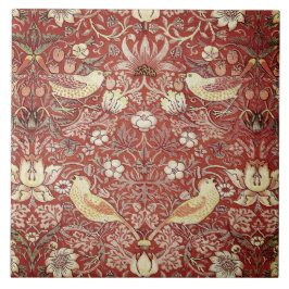 Rustige aardbeienberg tegeltje