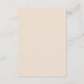 Rustige Aarde Florals Wedding Reception Tussenvoeg Informatiekaartje (Achterkant)