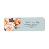 Rustige Aarde | Mint Return Address Label (Voorkant)