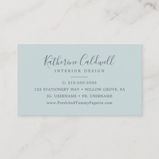 Rustige Aarde | Munt Visitekaartje (Achterkant)