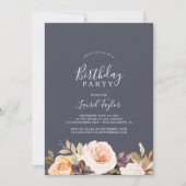 Rustige Aarde | Paarse verjaardag Kaart (Voorkant)