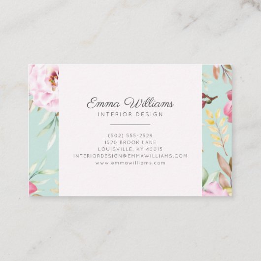 Rustige Aarde | ROOS VISITEKAARTJE (Achterkant)