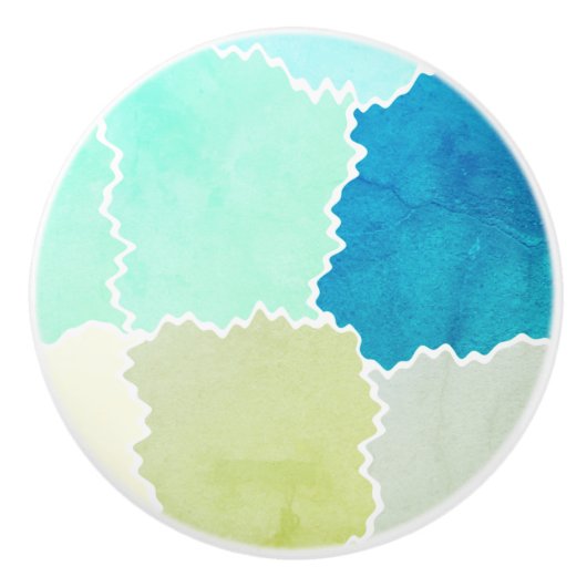 Rustige Aarde Toned Keramische Knop (Voorkant)