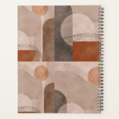 RUSTIGE AARDSE RETRO VORMEN STIJL PLANNER (Achterkant)