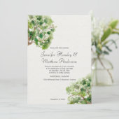 Rustige Aboretum Oak Tree Wedding | Kaart (Staand voorkant)