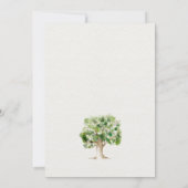 Rustige Aboretum Oak Tree Wedding | Kaart (Achterkant)