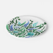 Rustige Abstracte bloem Papieren Bordje (Gekanteld)