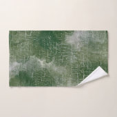 Rustige Abstracte boomgaard in bos, pijngroen, gri Bad Handdoek (Handdoek)