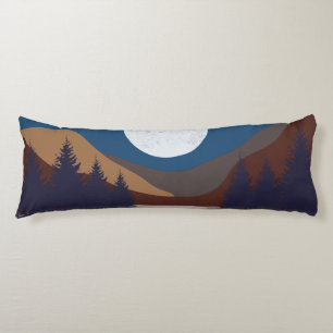 Rustige Abstracte bosmonreflectie Lichaamskussen