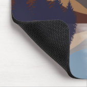 Rustige Abstracte bosmonreflectie Muismat (Hoek)