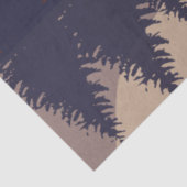 Rustige Abstracte bosmonreflectie Tissuepapier (Detail)