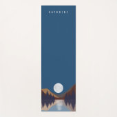 Rustige Abstracte bosmonreflectie Yogamat (Voorkant)