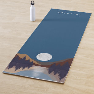 Rustige Abstracte bosmonreflectie Yogamat