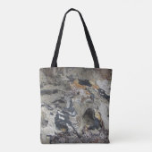 Rustige Abstracte driftwood fotobediende Tote Bag (Achterkant)