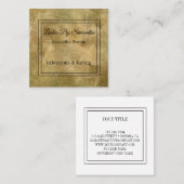 Rustige achtergrond Uitgebreide uitsteeksels Vierkante Visitekaartje (Voorkant / Achterkant)