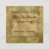 Rustige achtergrond Uitgebreide uitsteeksels Vierkante Visitekaartje (Voorkant)