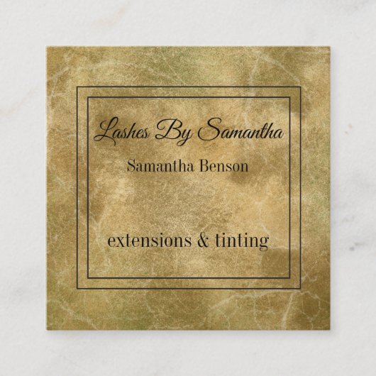 Rustige achtergrond Uitgebreide uitsteeksels Vierkante Visitekaartje (Voorkant)