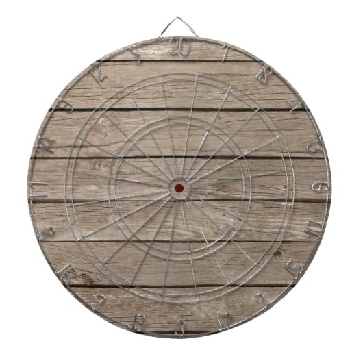 Rustige achtergrond van hout - Voeg uw eigen aange Dartbord (Voorkant)