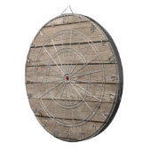 Rustige achtergrond van hout - Voeg uw eigen aange Dartbord (Voorkant Rechts)