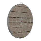 Rustige achtergrond van hout - Voeg uw eigen aange Dartbord (Voorkant Links)