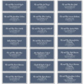 Rustige Adresetiketten van de marine en de witte b Sticker (Voorkant)