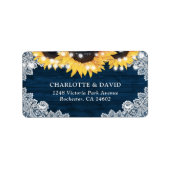 Rustige Adresetiketten van de Navy Blue Wood Etiket (Voorkant)