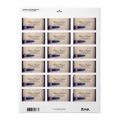 Rustige Adresetiketten voor houten lucifers Etiket (Full Sheet)