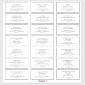 Rustige Adresetiketten voor weddenschappen met scr Sticker (Vel)