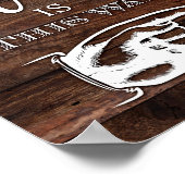 Rustige afbeelding DE PARTIJ IS OP DEZE MANIEREN a Poster (Hoek)