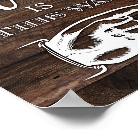 Rustige afbeelding DE PARTIJ IS OP DEZE MANIEREN a Poster (Hoek)