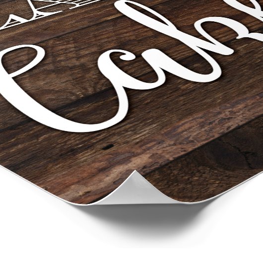 Rustige afbeelding LAAT HEN DE CAKE Teken afdrukke Poster (Hoek)