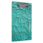 Rustige afbladderende verf turquoise turkoois klembord (Rechts)