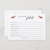 Rustige Afstudeerder Advice-kaarten Informatiekaartje (Voorkant / Achterkant)